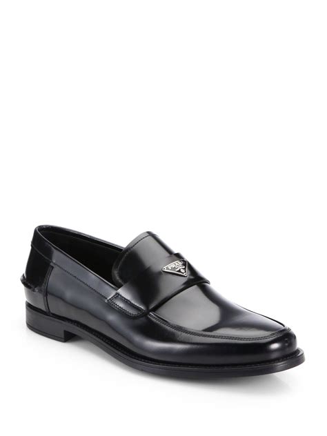 black mens prada shoes|prada men's slip on shoes.